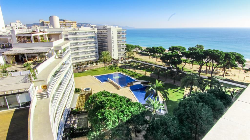 Beachfront Apartment With Pool And Garden S Abanell Blanes Бланес Экстерьер фото
